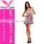 Colorful Digital Print Skater Dress For Women