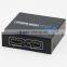 China origin best portable 1x2HD Splitter 1 in 2 Out 3 Ports hdmi splitter to coaxial