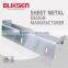 Professional customized powder coating metal stainless steel T style holder railing parts