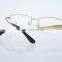 2016 New stylish woman metal eyeglasses frames half rimless 8888