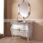 WTS-222SYO France Style elegant bedroom furniture ivory dressing table with mirror bench vanity set dresser
