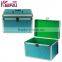 Multi Purpose Aquamarine Grid Pattern Lacquer Box Of Jewelry