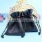 custom emboss logo drawstring leather horse hair bags for packing