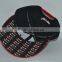 Guangzhou hat factory professional custom 100% surface/black and red/embroidery logo/flat brim hat