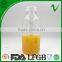 Hot Sale Square Clear Empty 500ml Juice Pet Bottle With Tamper Evident Lid