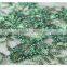 Hot sales green sequin and beaded tulle embroidery lace fabric for new dress