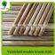 Varnished mop handle / wood broom stick / straight wooden broom and mop stick