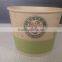 natural color print logo disposable paper bowl