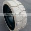 2016 new style deep groove tread solid tire with rims 15x5 with factory price