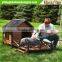 Large dog cage , dog house with porch.