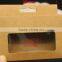 Supplier kraft Paper packaging box with clear window for cell phone accessories, paper boxes