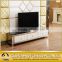 Modern living room furniture lcd tv stand design with marble top
