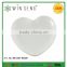 White New Design Heart-shape ceramic dish/soap plate