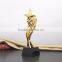 Custom design replica grammy metal award crystal base trophy