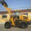 ZL28F 2.8ton farm tractors mini loader with 4in1,hay spears,stick rake