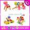 2016 most popular changable screw assemble toy, wooden screw assemble toy W03C013