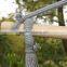 Green and Grey Stripe Polyester Hanging Hammock Chair with Cushion