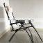 White Zero Gravity Chair Portable Folding Beach Chair with anthracite frame