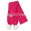 windproof red and grey polar fleece scarf factory