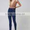 elegant sexy plunge straps Cross Back slinky jersey wrap bodysuit tops