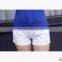 F20033B Korea style round neck t shirt women sexy t shirt