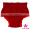 Children Leisure Wear Clothes Simple Red Plain Color Lace Newborn Baby Size Underwear Shorts Type Diaper