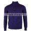 ISO9001/BSCI Manufature purple zipper mens blank wool sweater