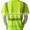 ANSI 100% Polyester hi Vis Segmented Reflective Tape Chest Pocket Warning T-shirt