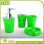 Fashion Bright Color Irregular Metal And Plastic Bathroom Fittings Set