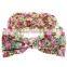 Wholesale Top Quality Kids Cotton Hair Band With A Big Bow Headband Full Printing With Flower