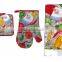 3pcs kitchen set pepper design with cotton kitchen towel, pot holder and oven mitt