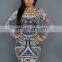 Europe And America Tattoo Printing Sexy One-Piece Dress
