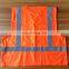 Sample style 100% polyester 120gsm reflective orange safety vest