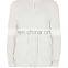 White Ottoman Textured Half Zip Sweatshirt