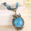 New Fashion 17 Color Owl Pendant Chain Necklace Chrismas Gift Jewelry
