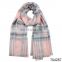 TOROS new arrival fashion cashmere feel acrylic scarf women winter plaid blanket acrylic shawl scarf