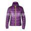 navy blue waterproof shell down jacket for woman cold weather