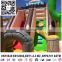 cheap inflatable cowboy bouncy playground with slide and obstacle balloon