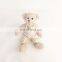 Beige classical plush teddy bear well dressed couple toy