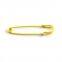 Bright yellow finished fashion skirt pin 2.0mm*76mm