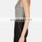womens stringer tank top white black stripe tank top custom high quality
