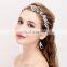 Wedding Hair Jewelry Crystal Bridal Headbands With Flower Leaf hair vine Opal Regal Woman Headpiece Party Prom Hair Accessories