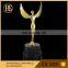 Flying Wing Metal Replica Oscar Trophy Awards on Crystal Base with Customized Logo