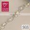 Latest wholesale wedding crystal silver plating rhinestone chain