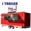 Baoju mobile fiberglas concession food trailer kiosk