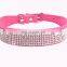 Diamond Embedded Pet Collar Comfortable Leash Training Dog Rope Round Rope Pet Neck Chain Pet Supplies