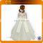 Newest Girls Floor Length Pattern Wedding Gowns Fancy Kids Casual Tulle Ball Gowns Children Boutique Wedding Dresses