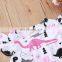 A0236# girls dress 2020 summer cotton print dinosaurs clothes kids dress