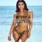 2019 hot sale new style sexy snake pattern bikini women swimsuit two pieces bikini female