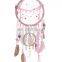 Customization Warm Wall Hanging Home Decor DIY Craft Supplies hand knitting toy Handmade Dream Catcher with Feathers